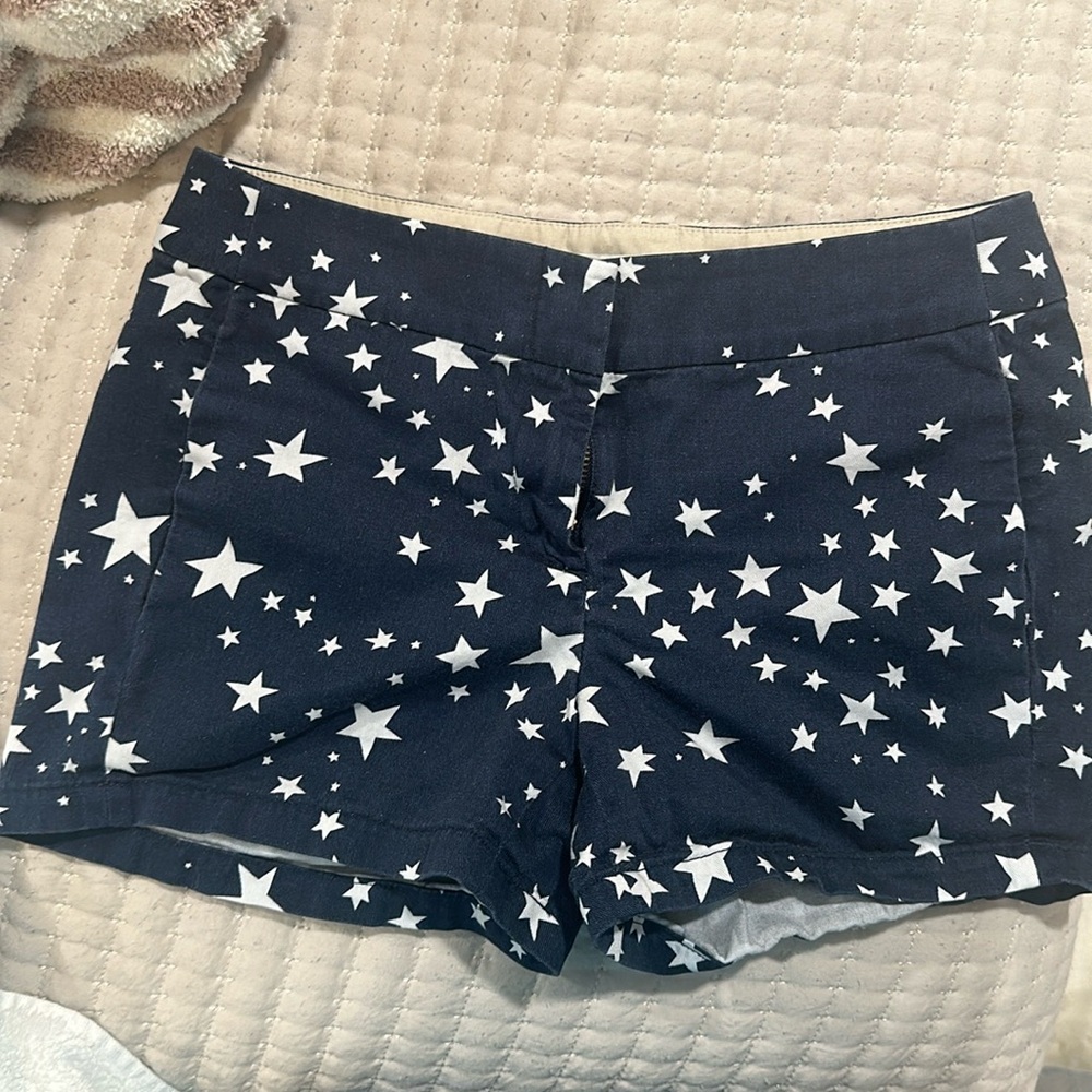 J crew navy star shorts
